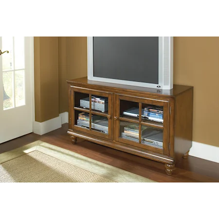 48" Entertainment Console with Two Glass Doors